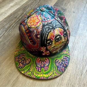 Custom painted Bassnectar hat